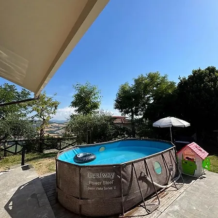 Belvedere, Con Piscina E Giardino Esclusivo, Vista Panoramica, Piccola Palestra, 3 Camere,2 Bagni Βίλα Belvedere Fogliense